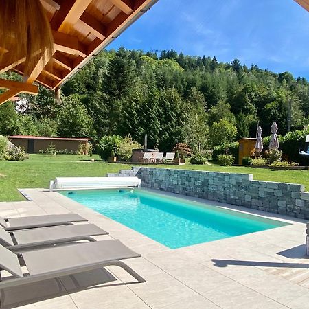 Gite Chalet Avec Bain Nordique Et Piscine 11 Pers Hautes Vosges Plainfaing Buitenkant foto