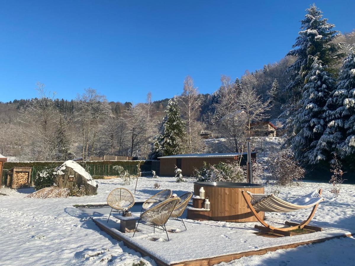 Gite Chalet Avec Bain Nordique Et Piscine 11 Pers Hautes Vosges Plainfaing Buitenkant foto