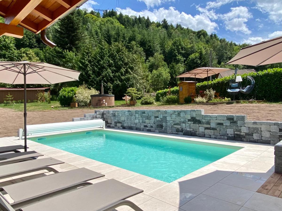 Gite Chalet Avec Bain Nordique Et Piscine 11 Pers Hautes Vosges Plainfaing Buitenkant foto