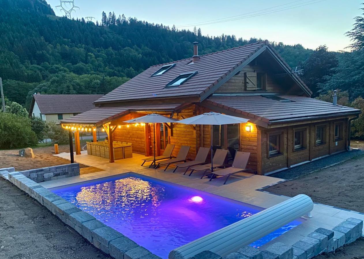 Gite Chalet Avec Bain Nordique Et Piscine 11 Pers Hautes Vosges Plainfaing Buitenkant foto