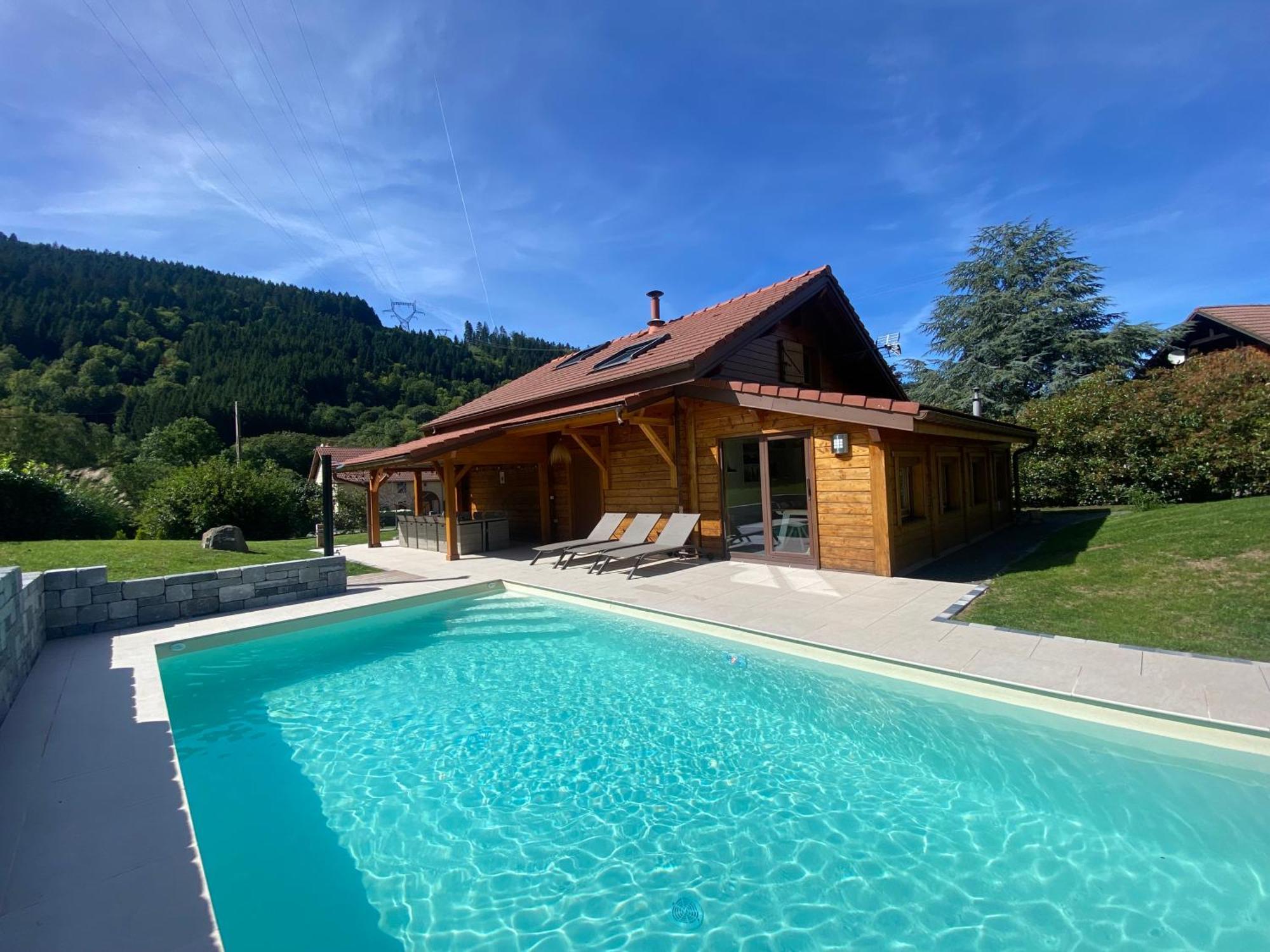 Gite Chalet Avec Bain Nordique Et Piscine 11 Pers Hautes Vosges Plainfaing Buitenkant foto